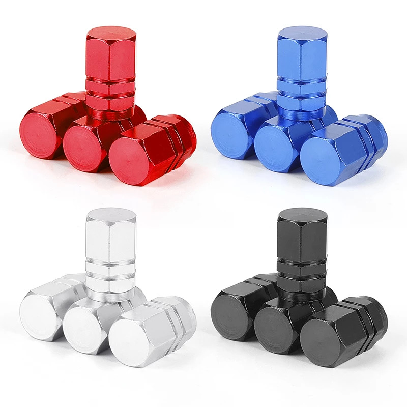 Tire Stem Valve Caps Wheel Valve Covers Car Tire Cap, Hexagon Shape